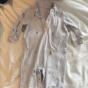 Polo by Ralph Lauren Light Blue Kids Footie